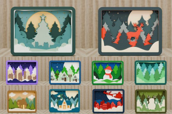 Download Christmas Scene SVG Laser Craft BUNDLE - Craft bundle Collection