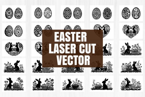 Download Spring Easter Scene Laser Cut Vector - Laser cut Collection