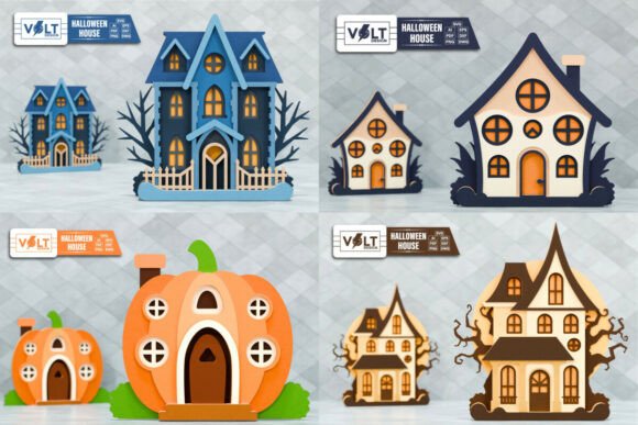 Download Halloween House SVG Laser Craft BUNDLE - Craft bundle Collection