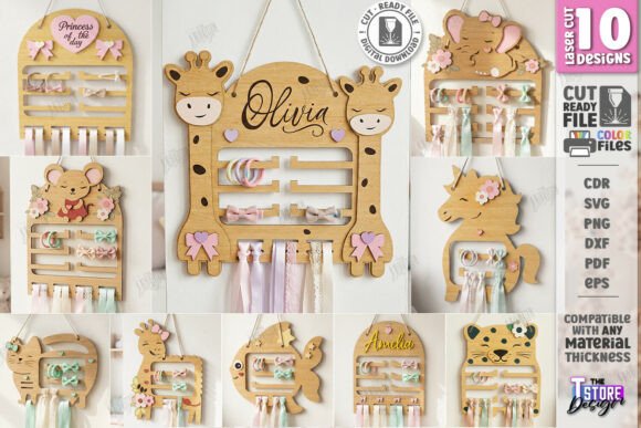 Download Wall Baby Bow Holders Laser Cut Bundle - Premium Resources