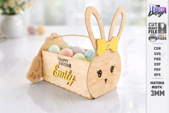 Download Personalized Easter Basket Laser Cut - Laser cut Collection