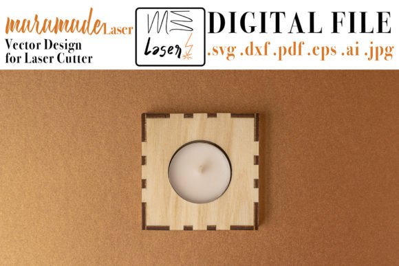 Download Candle Holder Box File for Laser Cutter - Laser cut Collection