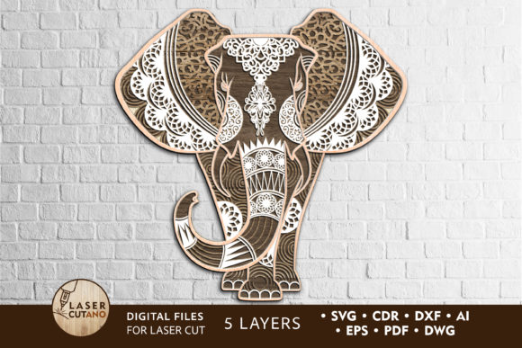 Download Elephant Vector Files for Laser Cutting - Laser cut Collection