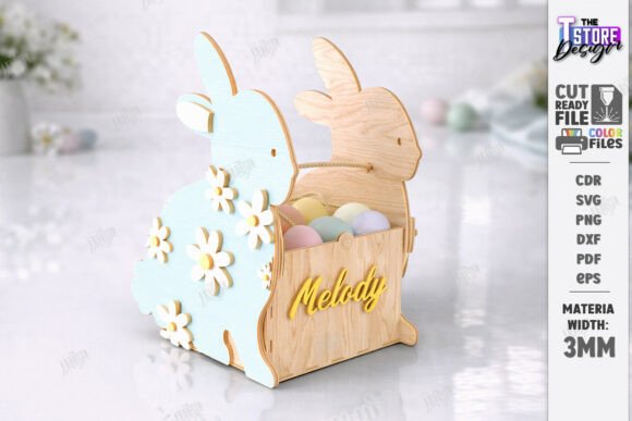 Download Personalized Easter Basket Laser Cut - Laser cut Collection