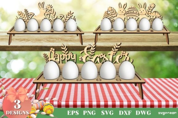 Download Easter Eggs Holder Laser Cut | SVG - Laser cut Collection