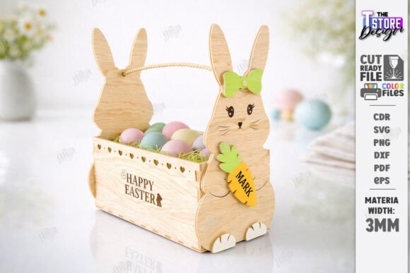 Download Personalized Easter Basket Laser Cut - Laser cut Collection