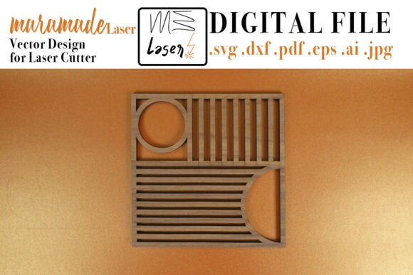 Download Trivet Bauhaus File for Laser Cutter. - Laser cut Collection