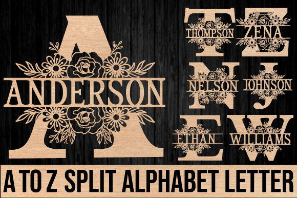 Download Alphabet Monogram Letter Laser Cut - Premium Resources