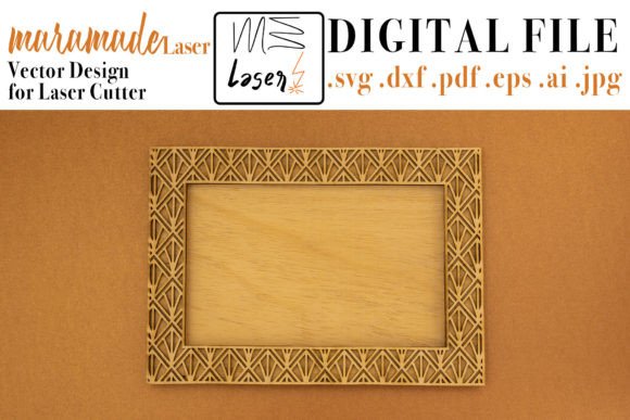 Download Photo Frame Deco File for Laser Cutter - Laser cut Collection