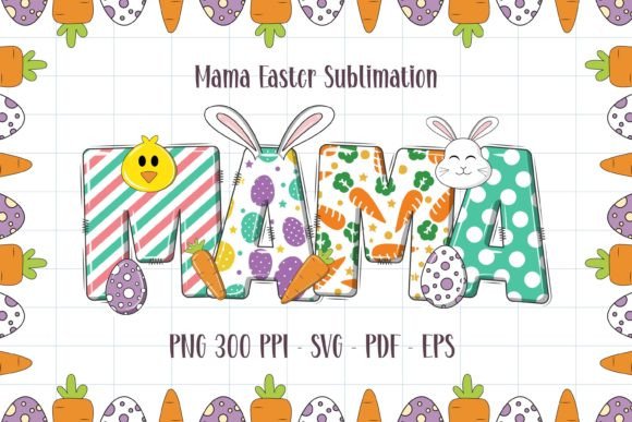 Download Mama Mini Easter Sublimation PNG - Easter sublimation png Collection