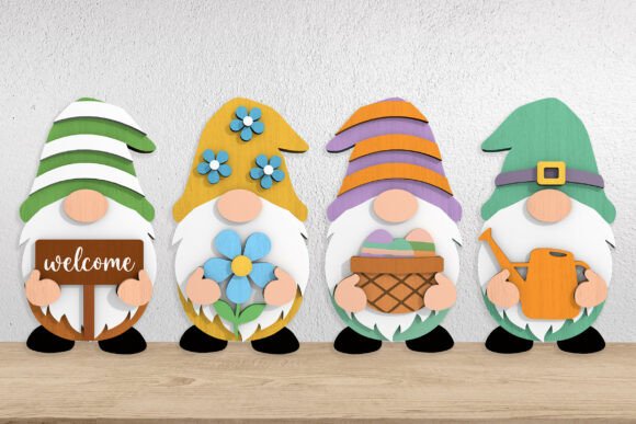 Download Spring Gnome Bundle Laser Cut Files - Laser cut Collection