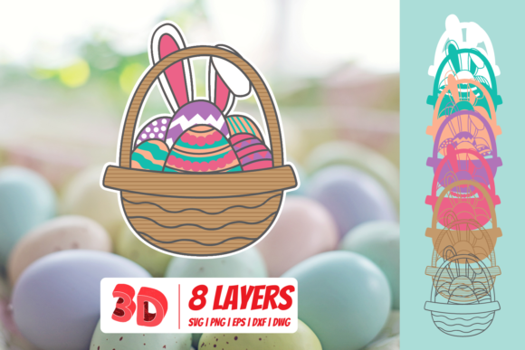 Download 3D Easter Basket SVG - Easter basket svg Collection