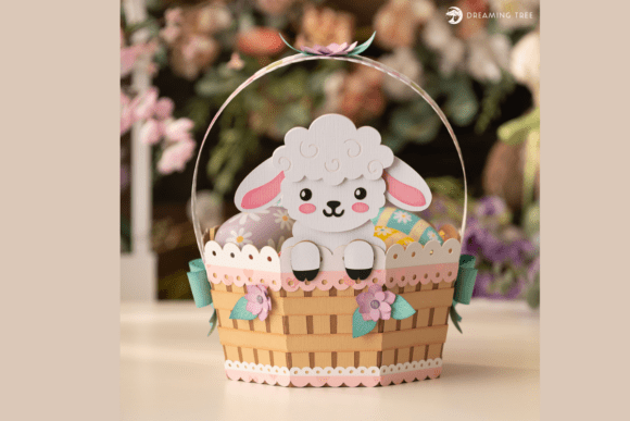 Download Lamb Easter Basket SVG - Easter basket svg Collection