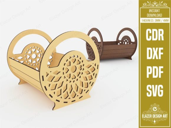 Download Laser Cut Decorative Basket Svg Files - Laser cut Collection