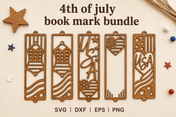 Download Patriotic Bookmark Laser Cut Files - Laser cut Collection