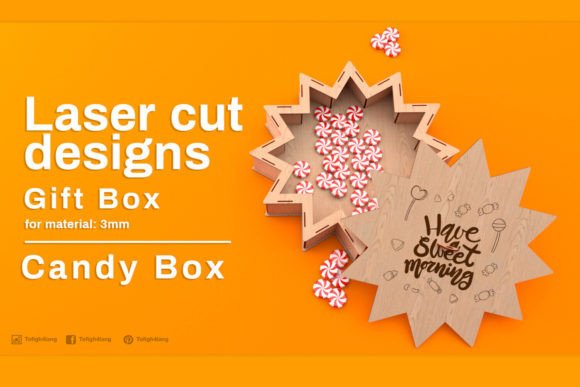 Download Gift Box, Laser Cut Files, Svg Glowforge - Laser cut Collection