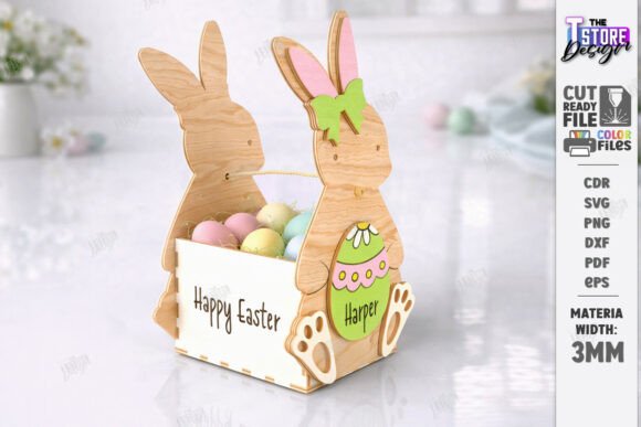 Download Personalized Easter Basket Laser Cut - Laser cut Collection
