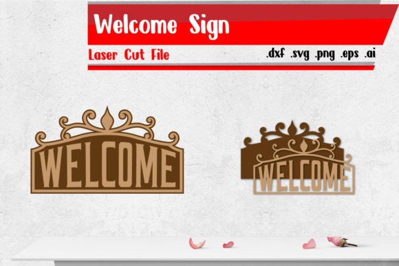 Download Welcome Sign Laser Cut Files - Laser cut Collection