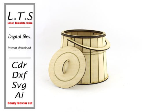 Download Wooden Basket. Laser Cut File. - Laser cut Collection