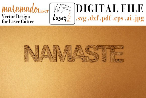 Download Namaste Vector File for Laser Cutter - Laser cut Collection