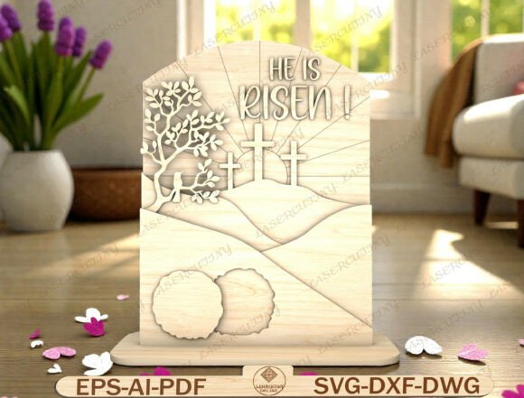 Download Christian Easter Sign Laser Cut File - Laser cut Collection